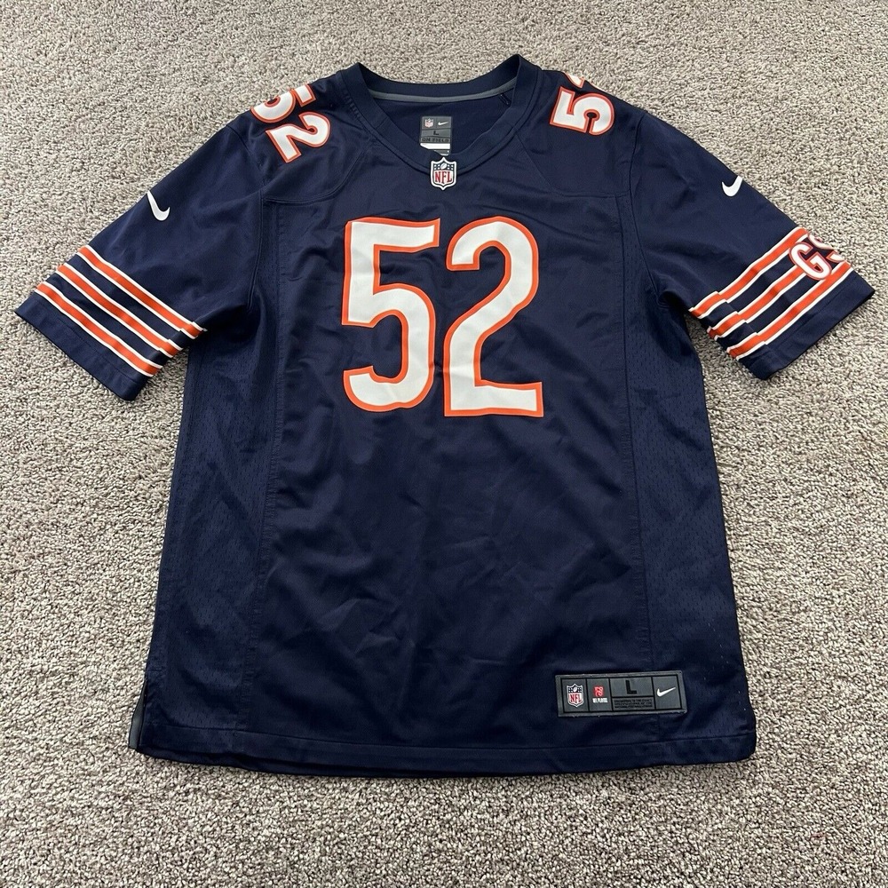 Khalil Mack Chicago Bears Nike‎ Away Jersey Mens Large On The Field 52 NFL Logo